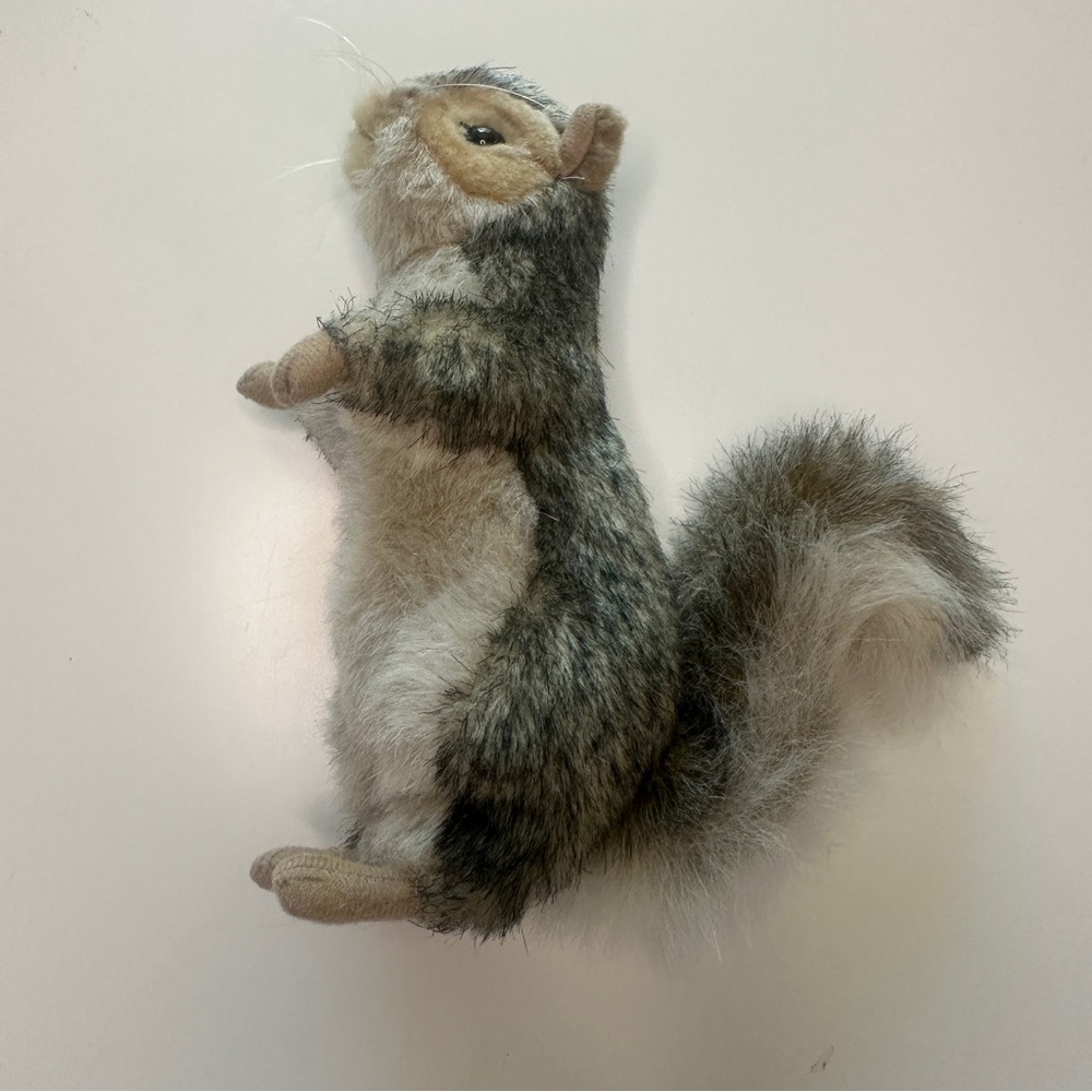 Eastern Grey Squirrel Plush Stuffed Animal Movable Feet And Tail Cute Squirrel